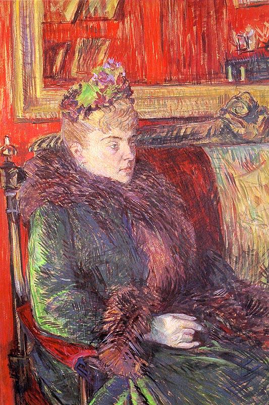 Henri  Toulouse-Lautrec Madame de Gortzikoff oil painting picture